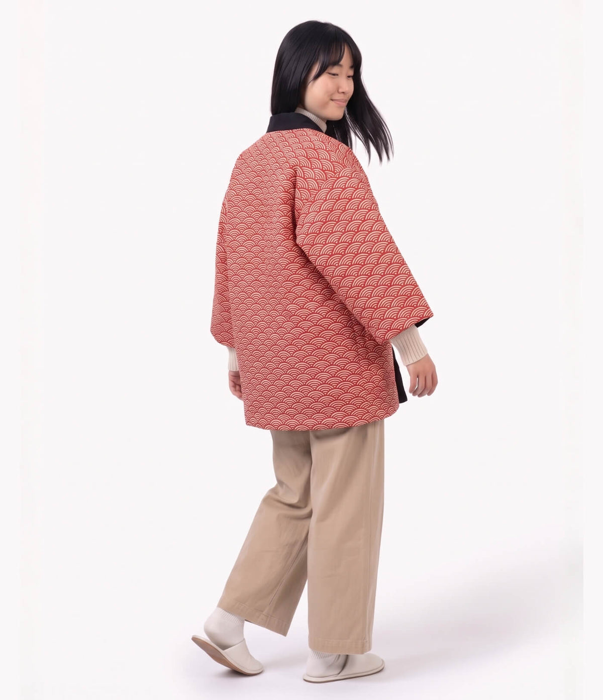 Red Seigaiha Hanten