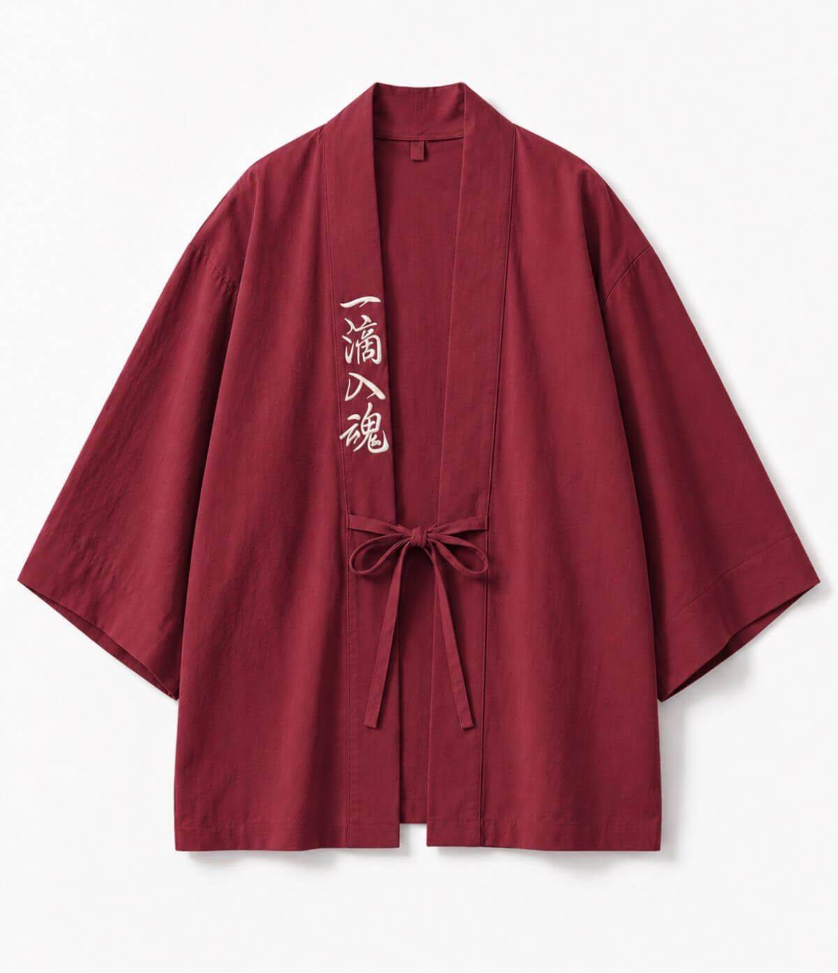 Embroidered Red Haori