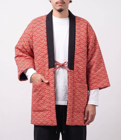 Red Seigaiha Hanten