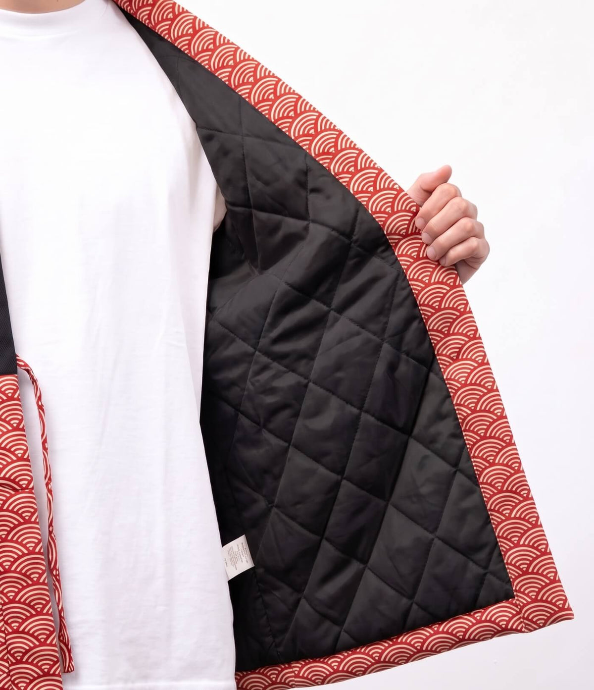 Red Seigaiha Hanten