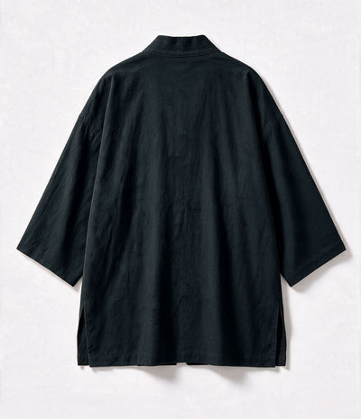 Embroidered Black Haori