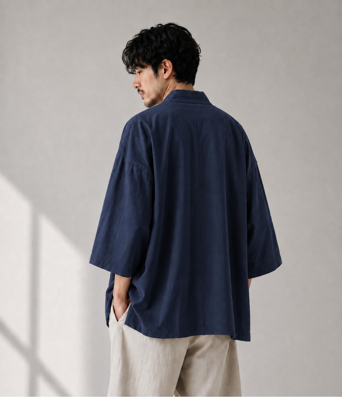 Embroidered Blue Haori